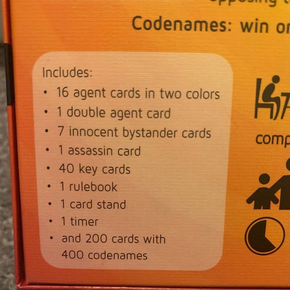 New Codenames Game 2-8 Players Popular English - Picture 9 of 11